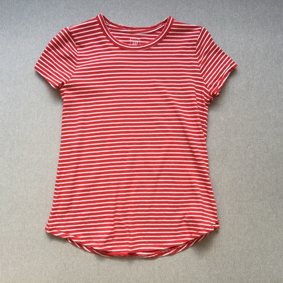 NWOT Red Striped Crew - Picture 2 of 4